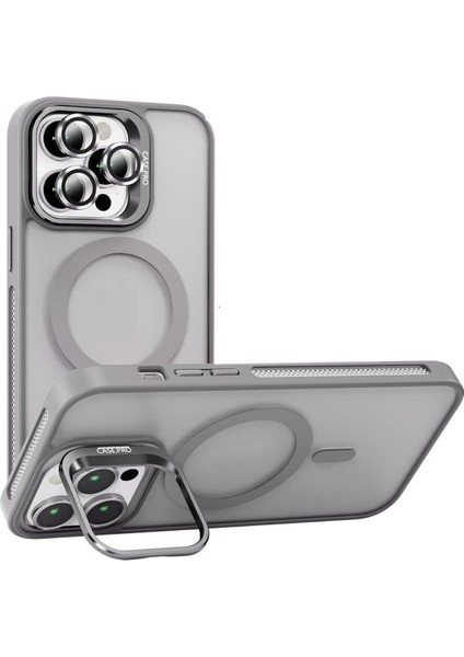 iPhone 11 Magsafe Kılıf & Lens Hediyeli & Standlı Kılıf