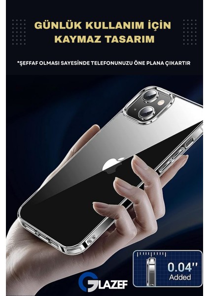 Iphone 13 Pro Max 3'lü Set Şeffaf Kılıf,kolay Takılır Ekran Koruyucu ve Lens Koruyucu indirimleri