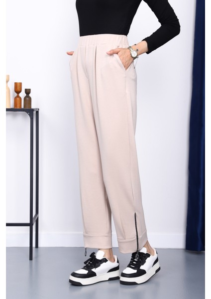 Taş Paça Fermuarlı Cepli Modal Pantolon modelleri