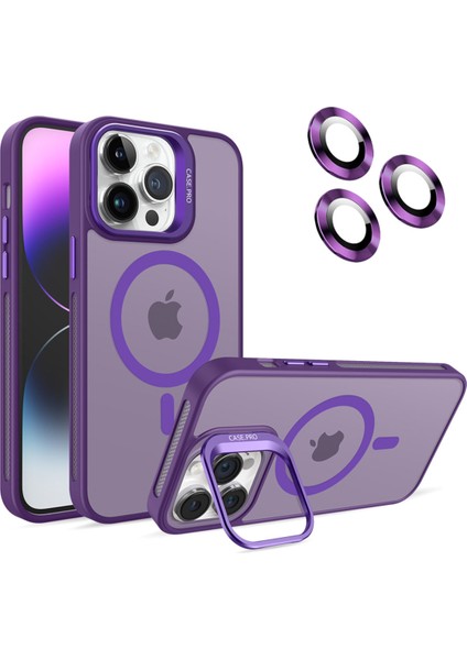 iPhone 11 Magsafe Kılıf & Lens Hediyeli & Standlı Kılıf