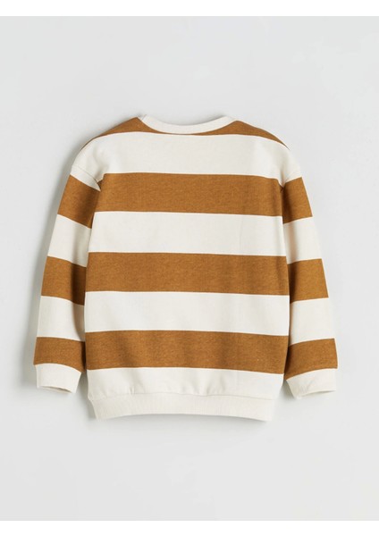 Lcw Kids Bej Bisiklet Yaka Baskılı Erkek Çocuk Sweatshirt fırsatları