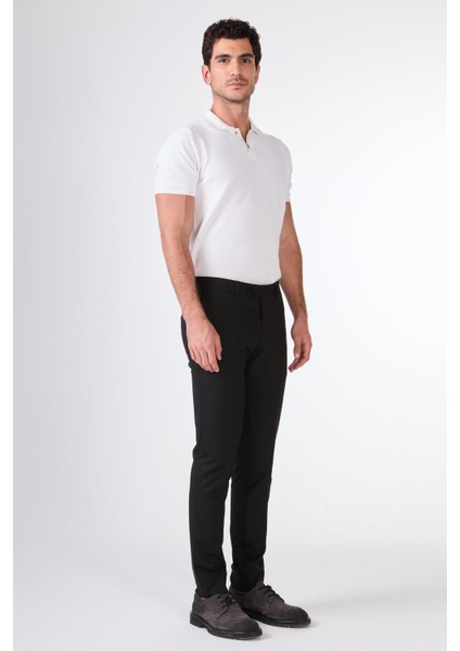 Siyah Erkek Slim Fit Düz Pantolon fiyatları