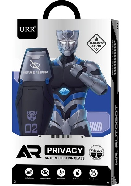 Apple iPhone 17 Pro Max 3D Anti Reflection Ar Ultra Hayalet Cam Ekran Koruyucu - Siyah