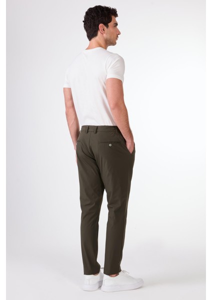 Haki Bağcıklı Pileli Jogger Erkek Pantolon fırsatları