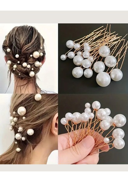 18'li Inci U-Şekilli Saç Tokası – Zarif Saç Modelleri Için Saç Aksesuarı