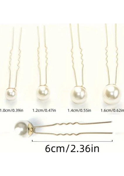 18'li Inci U-Şekilli Saç Tokası – Zarif Saç Modelleri Için Saç Aksesuarı indirimleri