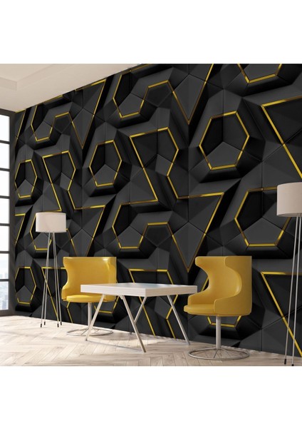 3 Boyutlu Geometrik Isı ve Ses Yalıtımlı - Kolay Uygulama En x Boy