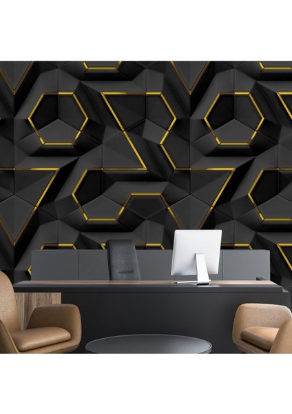 3 Boyutlu Geometrik Isı ve Ses Yalıtımlı - Kolay Uygulama En x Boy modelleri