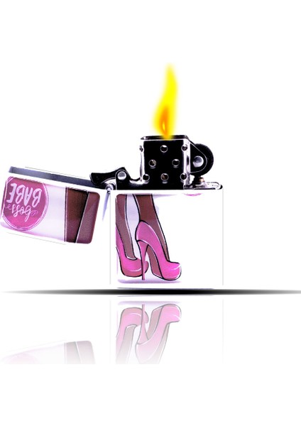 Barbie Desenli Boss Babe Beyaz Benzinli Çakmak modelleri