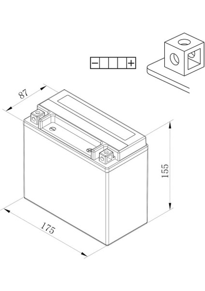 12 Volt 18 Ah YTX20L-BS Agm Akü fiyatları