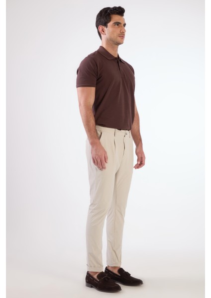 Taş Bağcıklı Pileli Jogger Erkek Pantolon fırsatları