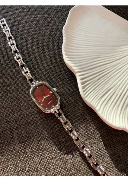 Retro Minimal Zincir Kordon Vintage Kadın Kol Saati