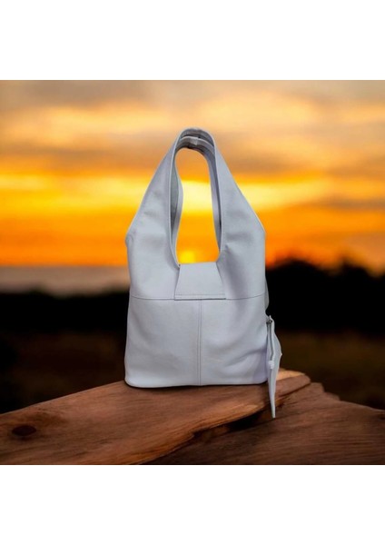 Randy Kapaklı Hakiki Deri Beyaz Omuz Çantası fiyatları