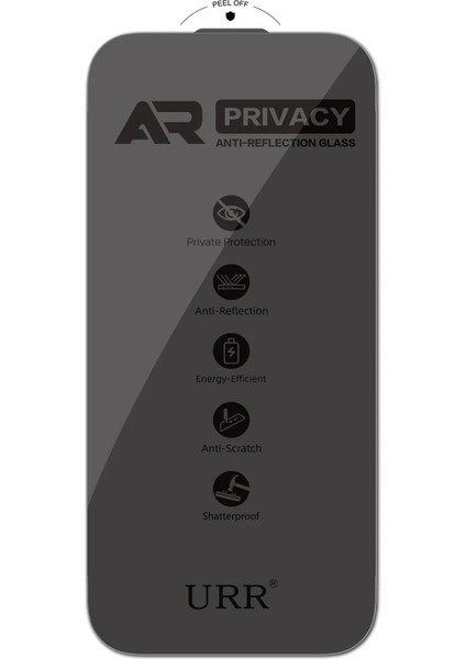 Apple iPhone 17 Air 3D Anti Reflection Ar Ultra Hayalet Cam Ekran Koruyucu - Siyah modelleri