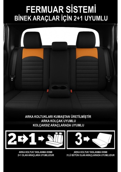 Thor Tay Tüyü Lüks Üniversal Oto Koltuk Kılıfı - 5 Koltuk Tam Set modelleri