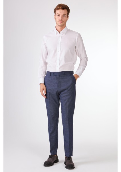 Lacivert Örgü Armürlü Slim Fit Casual Takım Elbise fiyatları