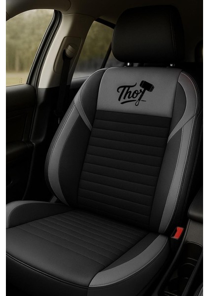 Thor Tay Tüyü Lüks Üniversal Oto Koltuk Kılıfı - 5 Koltuk Tam Set