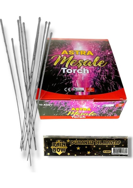 (100 Adet) Kısa Dumansız Tel Pasta Maytâpı Mâytab Düğün Maytab 8 cm Maytap1 Parti Düğün Kına Sünnet 10 Paket