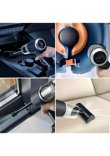 Md-16 Kablosuz Araç Süpürgesi — Güçlü Emiş, Uzun Pil Ömrü, Taşınabilir ve Sessiz Temizlik Çözümü fırsatları