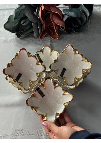 Flora Gold 6'lı Kase Seti Çerezlik fırsatları