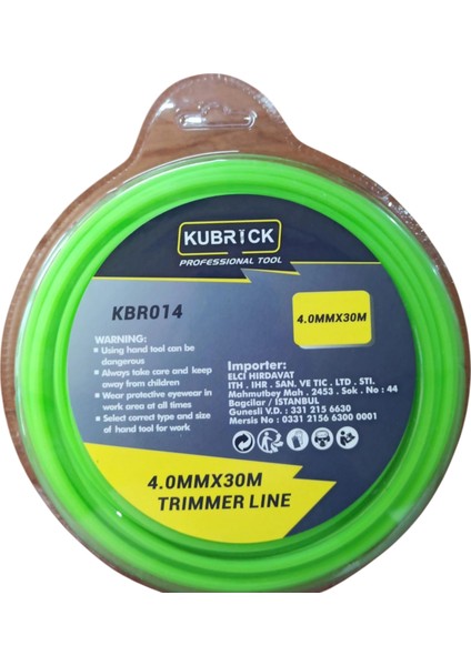 4 mm 30 Metre Tırpan Misinası Altıgen