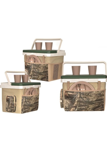 20 Lt Kumaş Kamuflaj Desen Buzluk Termos (1126 Cooler Box)