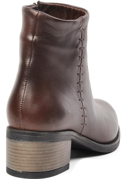 Kahve Hakiki Deri Kadın Bot fırsatları