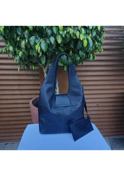 Randy Kapaklı Hakiki Deri Antik Lacivert Omuz Çantası modelleri