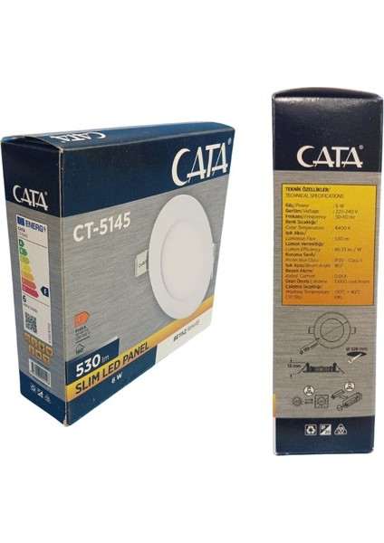 ct-5146 beyaz ışık led 6 Wat Panel Spot Sıva Altı fiyatları