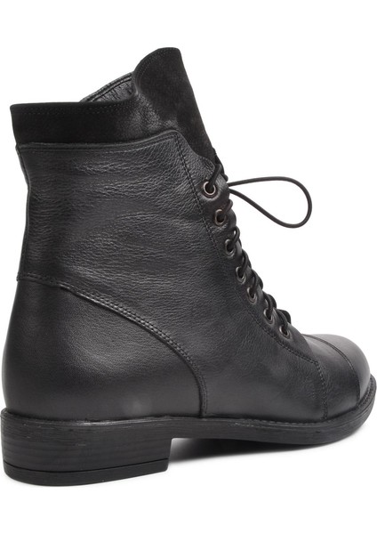 Fermuarlı Hakiki Deri Siyah Kadın Bot fırsatları