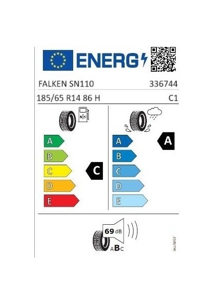 185/65 R 14 Tl 86H Sıncera SN110 Ecorun Falken fiyatları