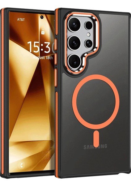 CPT90 Samsung Galaxy S24 Ultra Winner Magsafe Kapak - Turuncu