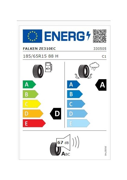 185/65 R 15 Tl 88H Zıex ZE310 Ecorun Falken fiyatları