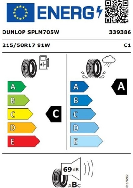 215/50 R 17 Tl 91W Sp Sport LM705 Dunlop fiyatları