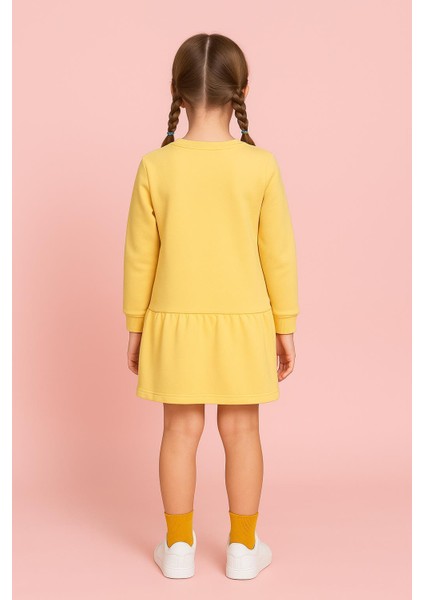 Kız Çocuk Mevsimlik Elbise Sarı modelleri