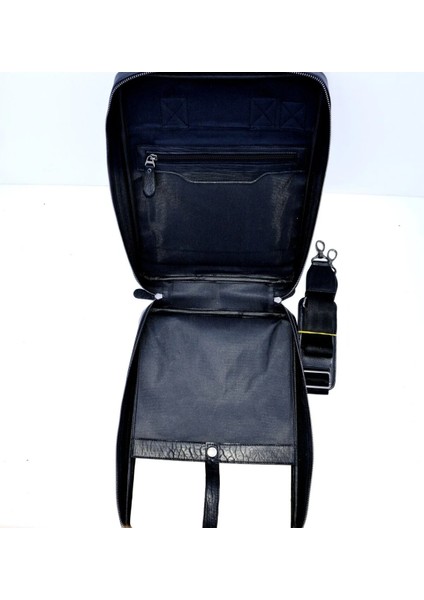 Santa Hakiki Deri Organizer Siyah Evrak Laptop Çantası fırsatları