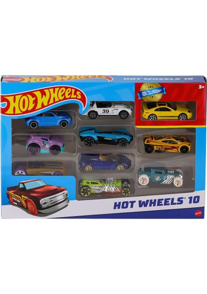 Nessiworld 54886 Hot Wheels 10'lu Araba Seti - Karışık Asorti fırsatları