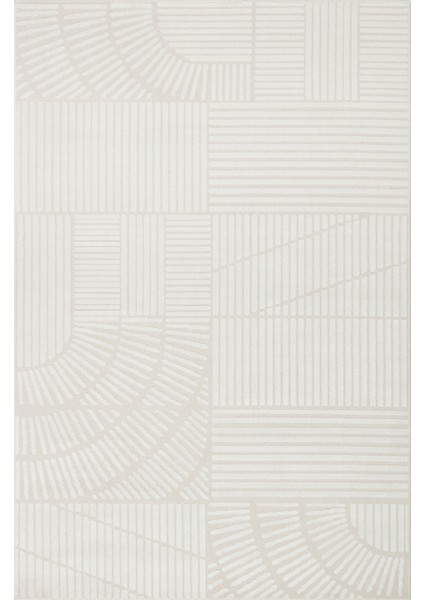 Adel Adl 01 Cream Yumuşacık Dokuya Sahip Özel Yumuşak Tuşeli Modern Makine Dokuması Iskandinav Halı