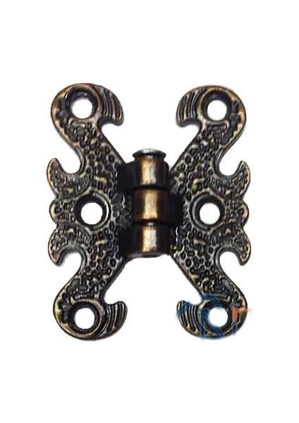 Zamak Kelebek Menteşe - Küçük, 30X40MM, Oksit, 100 Adet