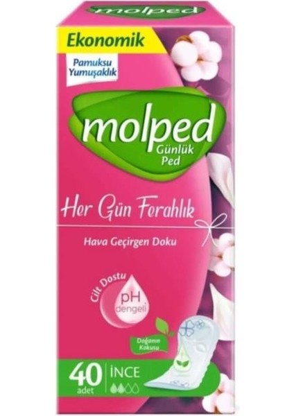 Nessiworld Molped Her Gün Ferahlık Ped Eko 40 Adet