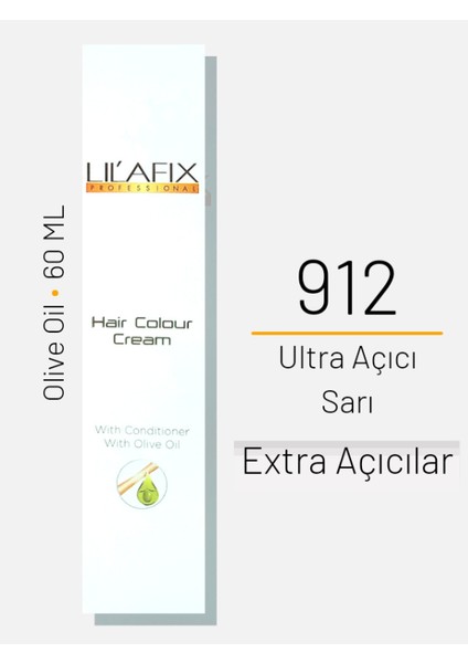 Saç Boyası No 912 Ultra Açıcı Sarı 60ML