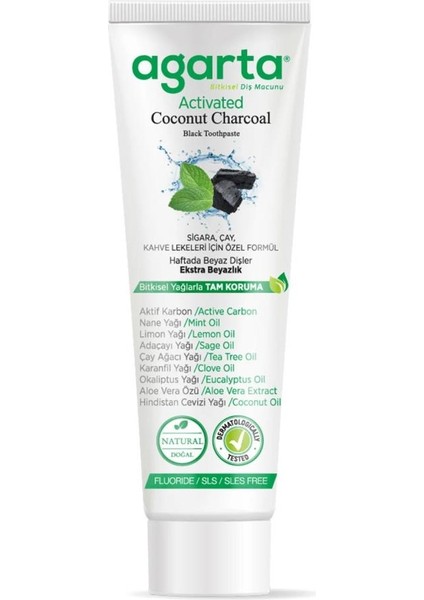 Nessiworld Hindistan Cevizi Özlü Aktif Karbon Diş Macunu 100ML fiyatları