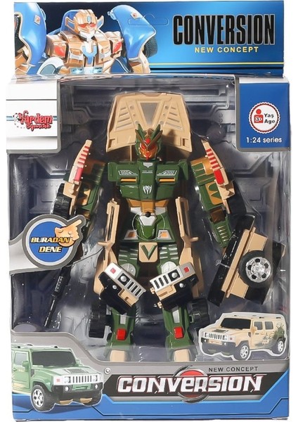 Nessiworld HW-899-1-2-5 Dönüşebilen Robot Jeep 1:24 -Vardem fiyatları