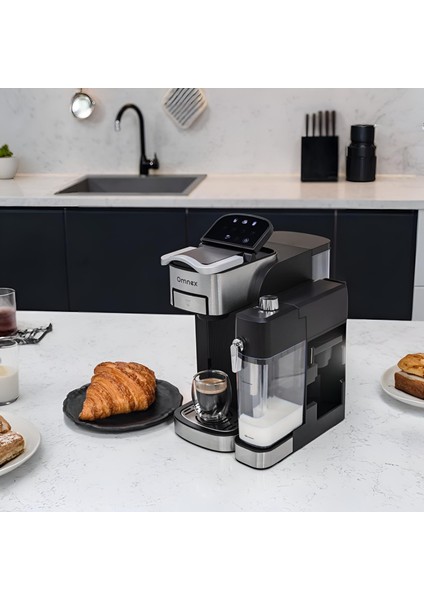 Ox-Pro2 Espresso Kahve Makinesi 20 Bar Kapsül & Öğütülmüş Kahve, Süt Köpürtücü Latte Cappuccino indirimleri