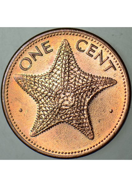 Bahamalar 1 Cent 1998 Deniz Yıldızı Temalı. Çil(-)