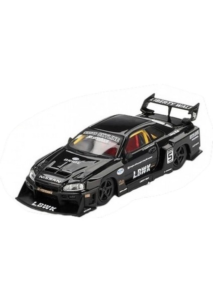 Nessiworld Mini Gt 1/64 Nissan LB-ER34 Super Silhouette Skylıne Black - Blister Paket