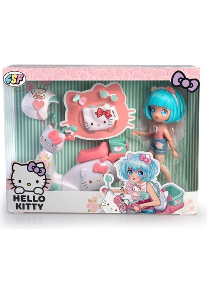 Nessiworld HKTF3000 Hello Kitty Manga Bebek ve Pretty Pink Scooter