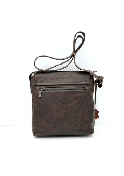 Antik Kahve Brit Hakiki Deri Askılı Omuz Çantası modelleri
