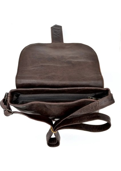 Antik Kahve Brit Hakiki Deri Askılı Omuz Çantası fırsatları