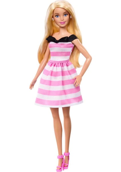 Nessiworld Barbie 65.yıl Özel Pembe Elbiseli Bebek